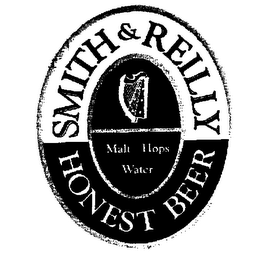 SMITH & REILLY HONEST BEER MALT HOPS WATER logo