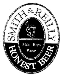 SMITH & REILLY HONEST BEER MALT HOPS WATER logo
