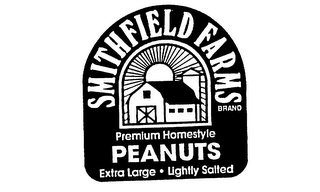 SMITHFIELD FARMS BRAND PREMIUM HOMESTYLE PEANUTS EXTRA LARGE LIGHTLY SALTED logo