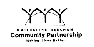 SMITHKLINE BEECHAM COMMUNITY PARTNERSHIP MAKING LIVES BETTER logo