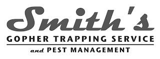 SMITH'S GOPHER TRAPPING SERVICE AND PEST MANAGEMENT logo