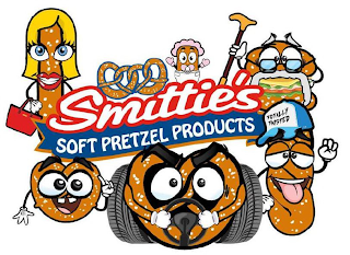 SMITTIE'S SOFT PRETZEL PRODUCTS TOTALLY TWISTED logo