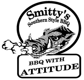 SMITTY'S SOUTHERN STYLE BBQ BBQ WITH ATTITUDE logo