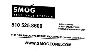 SMOGZONE TEST ONLY STATION logo