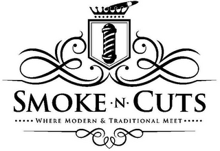 SMOKE · N · CUTS ····· WHERE MODERN & TRADITIONAL MEET ····· logo