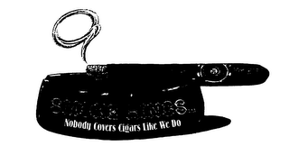 SMOKE RINGS NOBODY COVERS CIGARS LIKE WE DO logo