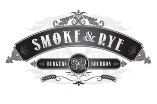 SMOKE & RYE BURGERS S&R BOURBON logo