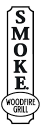 SMOKE. WOODFIRE GRILL logo