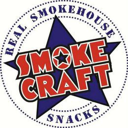 SMOKECRAFT REAL SMOKEHOUSE SNACKS logo