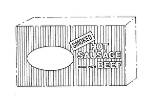 SMOKED HOT SAUSAGE MADE WITH BEEF logo
