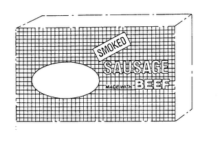 SMOKED SAUSAGE MADE WITH BEEF logo