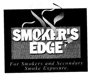 SMOKER'S EDGE FOR SMOKERS AND SECONDARY SMOKE EXPOSURE. logo
