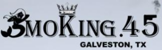 SMOKING.45 GALVESTON, TX logo