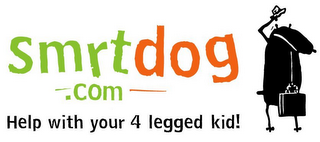 SMRTDOG.COM HELP WITH YOUR 4 LEGGED KID! logo