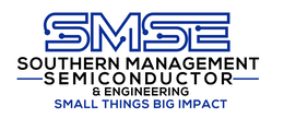 SMSE SOUTHERN MANAGEMENT SEMICONDUCTOR & ENGINEERING SMALL THINGS BIG IMPACT logo