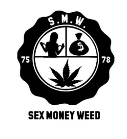 S.M.W. SEX MONEY WEED 75 78 logo