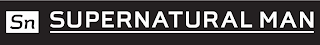SN SUPERNATURAL MAN logo