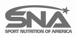 SNA SPORT NUTRITION OF AMERICA logo