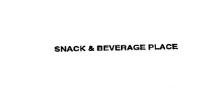 SNACK & BEVERAGE PLACE logo
