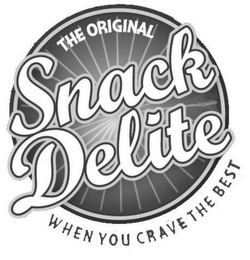 SNACK DELITE THE ORIGINAL WHEN YOU CRAVE THE BEST logo