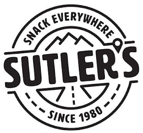 SNACK EVERYWHERE SUTLER'S SINCE 1980 logo