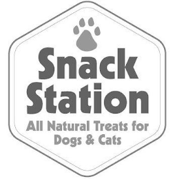SNACK STATION ALL NATURAL TREATS FOR DOGS & CATS logo