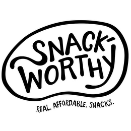 SNACK-WORTHY REAL. AFFORDABLE. SNACKS. logo