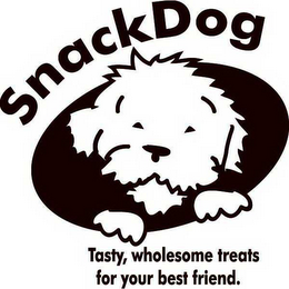 SNACKDOG TASTY, WHOLESOME TREATS FOR YOU BEST FRIEND logo