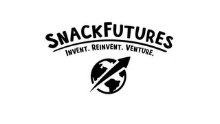 SNACKFUTURES. INVENT. REINVENT. VENTURE. logo