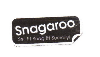 SNAGAROO SELL IT! SNAG IT! SOCIALLY!. logo