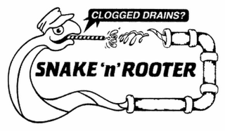 SNAKE 'N' ROOTER CLOGGED DRAINS? logo