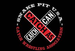SNAKE PIT U.S.A. CATCH WRESTLING ASSOCIATION CATCH AS CATCH CAN logo