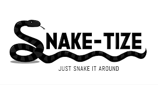 SNAKE-TIZE JUST SNAKE IT AROUND logo