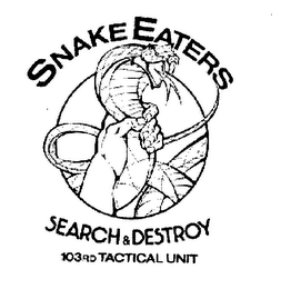 SNAKEEATERS SEARCH&DESTROY 103RD TACTICAL UNIT logo