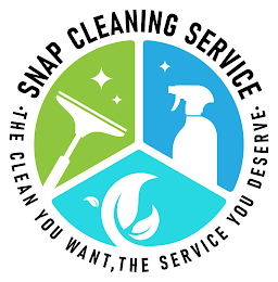 SNAP CLEANING SERVICE · THE CLEAN YOU WANT, THE SERVICE YOU DESERVE· logo