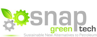 SNAP GREEN TECH SUSTAINABLE NEW ALTERNATIVES TO PETROLEUM logo