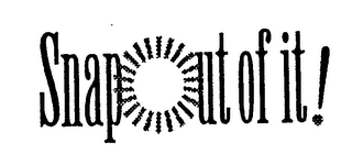 SNAP OUT OF IT! logo