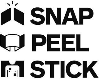 SNAP PEEL STICK logo