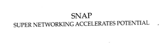 SNAP SUPER NETWORKING ACCELERATES POTENTIAL logo