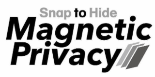 SNAP TO HIDE MAGNETIC PRIVACY logo