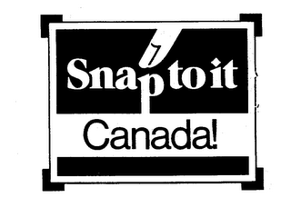 SNAP TO IT CANADA ! logo