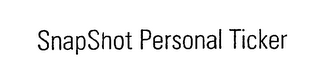SNAPSHOT PERSONAL TICKER logo
