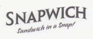 SNAPWICH SANDWICH IN A SNAP! logo