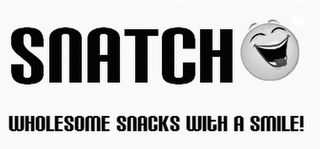 SNATCH WHOLESOME SNACKS WITH A SMILE! logo