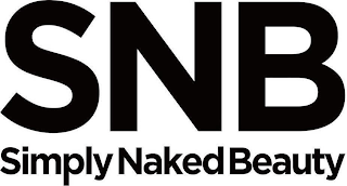 SNB SIMPLY NAKED BEAUTY logo