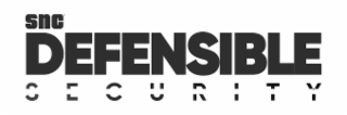 SNC DEFENSIBLE SECURITY logo