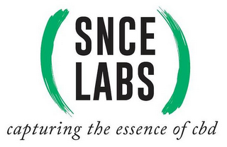 SNCE LABS CAPTURING THE ESSENCE OF CBD logo