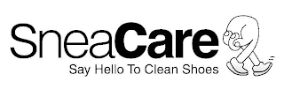 SNEACARE SAY HELLO TO CLEAN SHOES logo