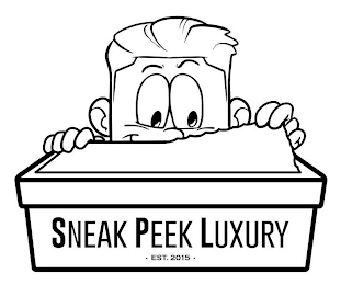 SNEAK PEEK LUXURY EST. 2015 logo