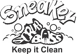 SNEAKER SCRUB BOSS KEEP IT CLEAN logo